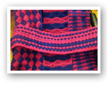Photo of scarves made for Special Olympics USA Scarf Project