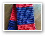 Photo of scarf made for Special Olympics USA Scarf Project